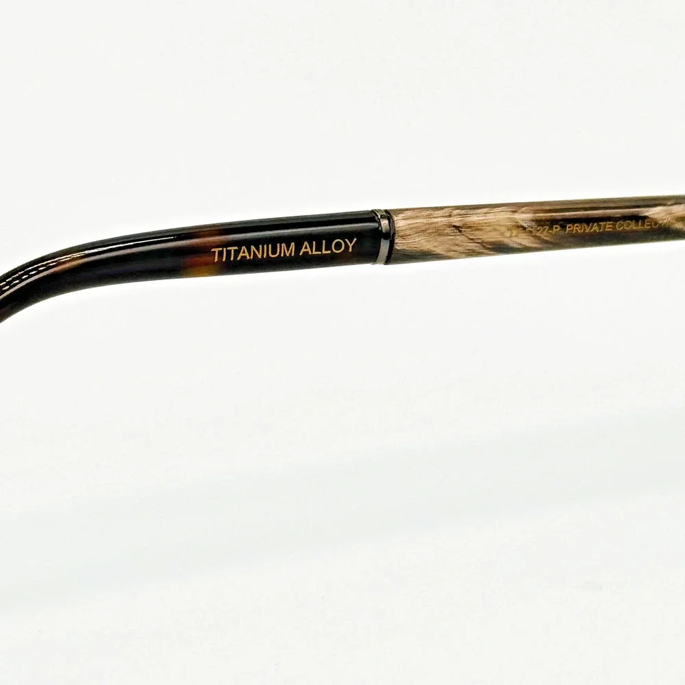 Tom Ford Sunglasses FT1127-P 08N Titanium and Horn Navigator Green Lens 57mm New